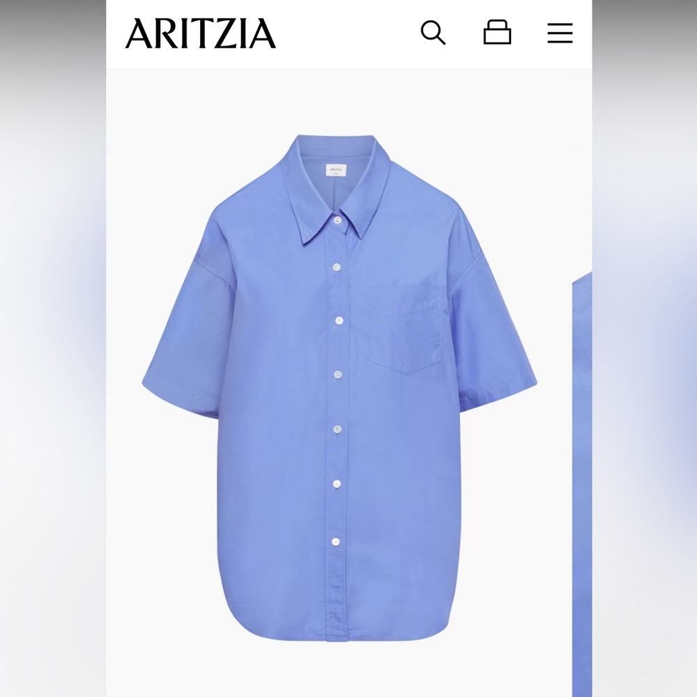NWT Aritzia Wilfred, relaxed shirt sleeve, Sz medium